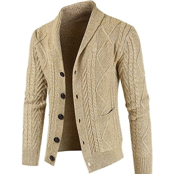 Mens New Knit Cardigan Sweater Multiple Sizes